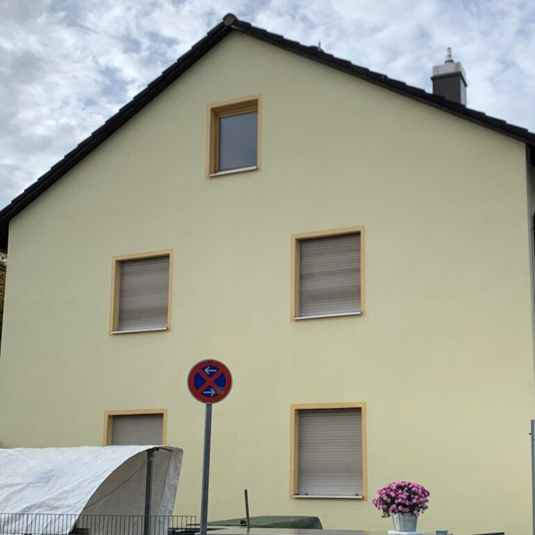 Ergebnis nach einer Fassadenreinigung